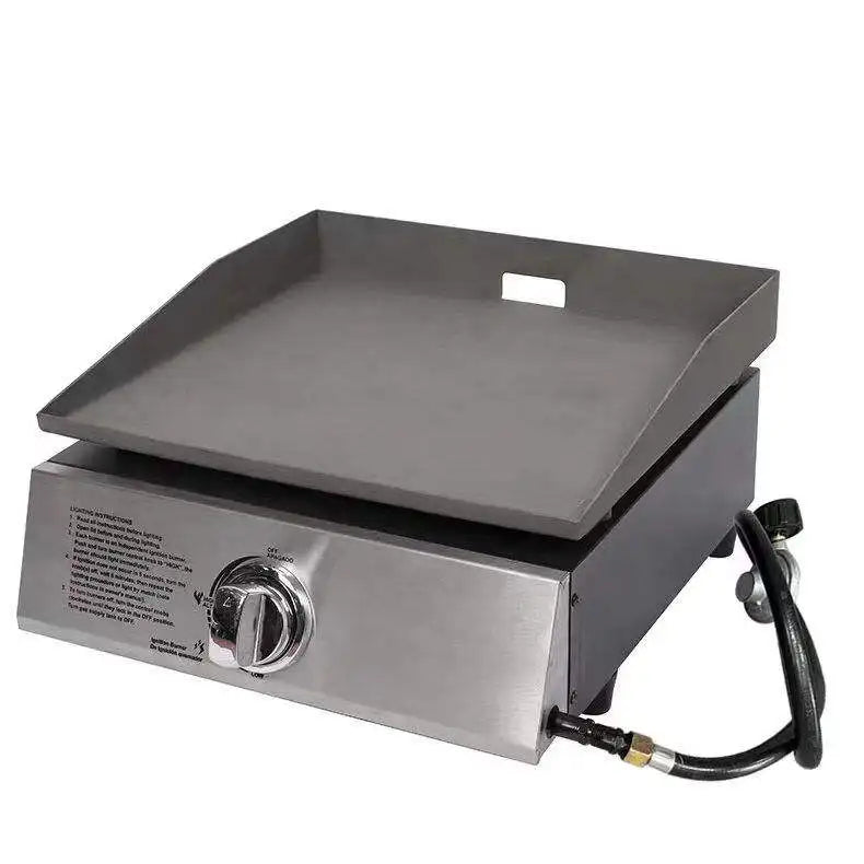 Portable Propane Gas Griddle - 17 Inch Tabletop Grill for Outdoor Camping | FeetonBBQ