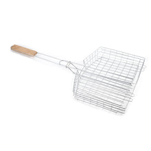 Extra-Deep BBQ Grilling Basket with Wooden Handle (5cm Deep)