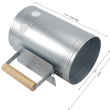 Heavy-Duty Charcoal ChimneyStarter - 1.32mm Thick Galvanized Steel