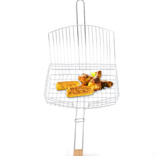 Extra-Deep BBQ Grilling Basket with Wooden Handle (5cm Deep)