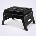 FeetonBBQ Mini Portable Folding Charcoal Grill - 38.5cm Compact Desktop BBQ for Solo & Couple Camping