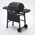 FeetonBBQ Professional 2-Burner Propane Gas Grill - Heavy-Duty Steel Outdoor BBQ Station - Factory Direct