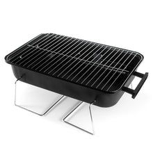 FeetonBBQ Portable Charcoal Grill - Red Enamel Tabletop BBQ Grill - Compact Outdoor Cooking for Camping, Picnic & Tailgating