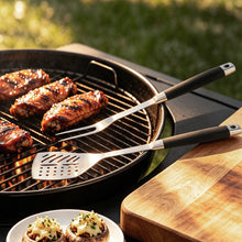 FeetonBBQ Core Series: 2pc Professional BBQ Tool Set - Stainless Steel Spatula & Carving Fork with Ergonomic Soft-Touch Handles