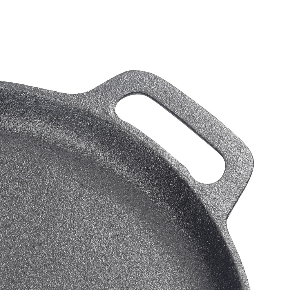 Culinary Mastery™ 36cm Premium Cast Iron Griddle - Heavy-Duty Double Handle Searing Pan & Pizza Plate for Stovetop, Oven, Grill and Campfire (2.9kg Heirloom Quality)