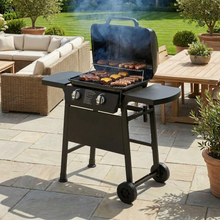 FeetonBBQ Professional 2-Burner Propane Gas Grill Station