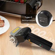 FeetonBBQ Electric Barbecue Brush with Stainless Steel Bristles