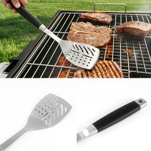 FeetonBBQ Core Series: 2pc Professional BBQ Tool Set - Stainless Steel Spatula & Carving Fork with Ergonomic Soft-Touch Handles