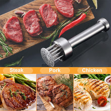 Professional 304 Stainless Steel Meat Tenderizer - 21 Heavy-Duty Needles for Steak, Poultry, and BBQ