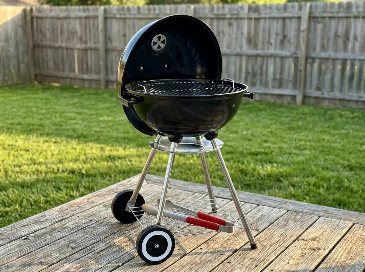 Retro Hearth 17-Inch Portable Kettle Charcoal Grill
