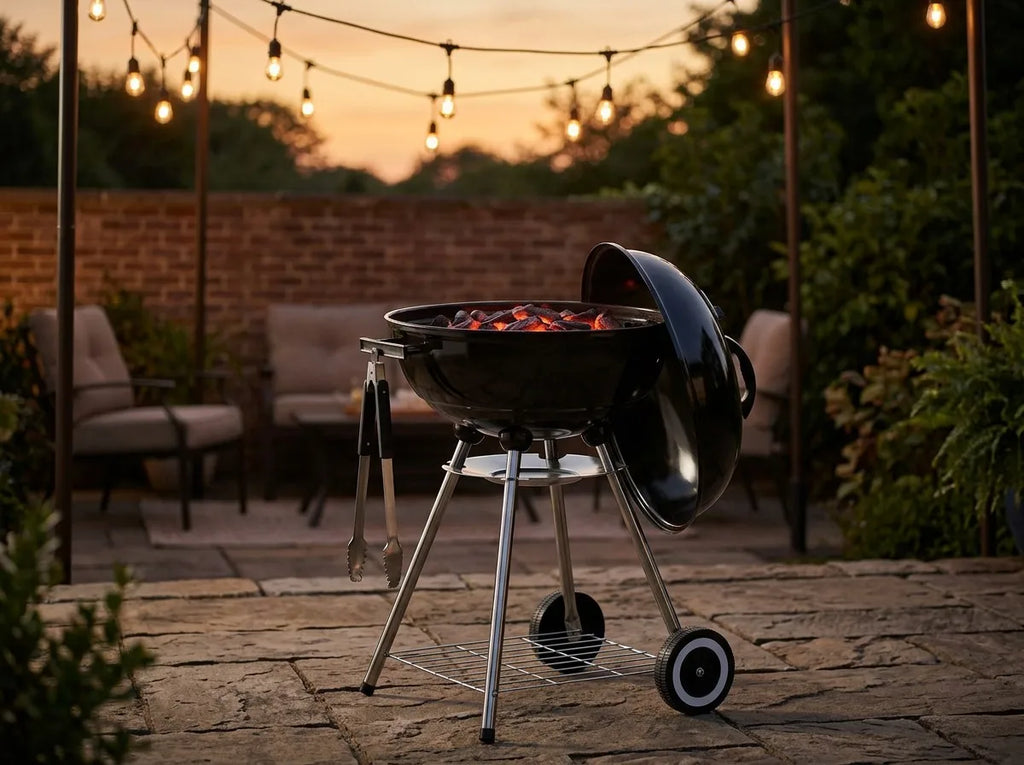 Retro Hearth 17-Inch Portable Kettle Charcoal Grill