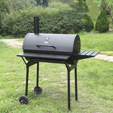 FeetonBBQ Heavy-Duty Offset Charcoal Smoker & Grill - Professional Outdoor BBQ Station with Temperature Gauge