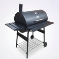 FeetonBBQ Heavy-Duty Offset Charcoal Smoker & Grill - Professional Outdoor BBQ Station with Temperature Gauge
