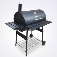 FeetonBBQ Heavy-Duty Offset Charcoal Smoker & Grill - Professional Outdoor BBQ Station with Temperature Gauge