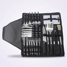 FeetonBBQ 24pcs Stainless Steel BBQ Tool Set in Portable Bag