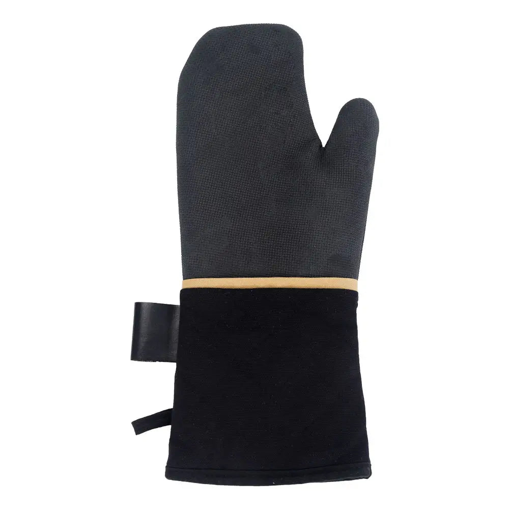 Professional Heat Resistant Oven Mitts - Silicone & Linen Non-Slip BBQ Gloves | FeetonBBQ