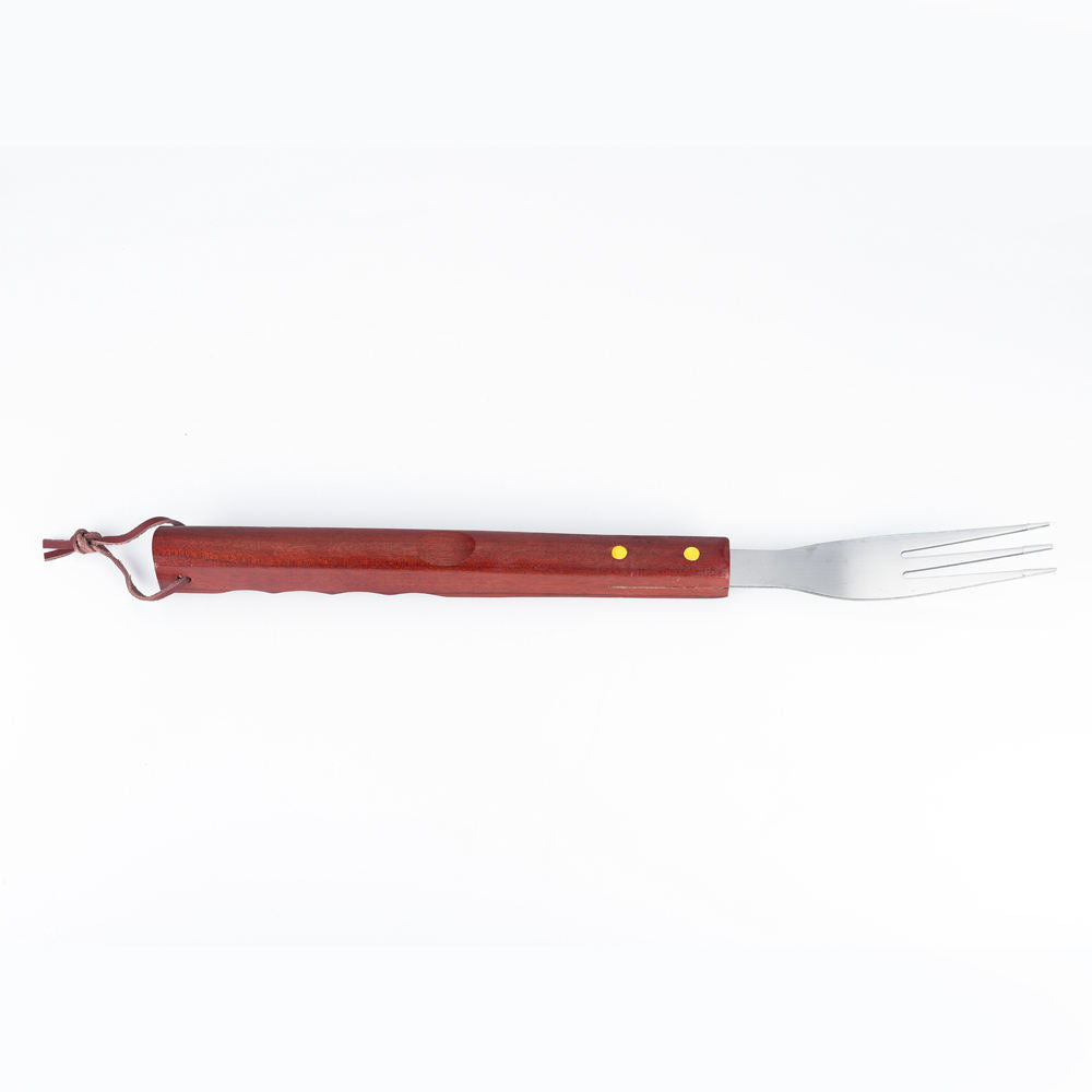 BBQ Grill Apron & 6-Piece Tool Set — Tongs, Spatula with Bottle Opener, Fork, Mitt & Seasoning Shakers