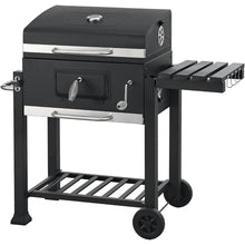 Professional XL Rectangular Charcoal Grill - Heavy Duty Backyard BBQ Smoker with Side Shelf | FeetonBBQ