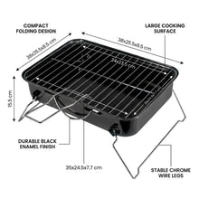Portable Notebook Charcoal Grill - Compact Folding BBQ Grill for Camping & Tailgating | FeetonBBQ